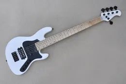 Factory Custom 5 Strings Electric Bass Guitar Black Hardwares Maple Fretboard Customized