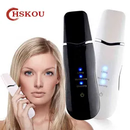 Hskou-limpiadorUltrasónicodela Piel、MáquinaLimpieza Facial Profunda、Pala Exfoliante、Limpiador Poros Faciales、220429