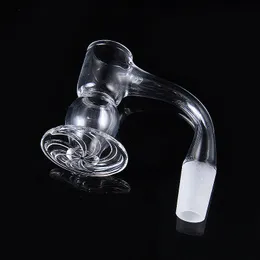 Blender Spin Banger al quarzo senza cuciture Accessori per fumatori 2,5 mm con secchio a sfera con bordo smussato spesso Bangers al quarzo Chiodo 45 90 gradi 10 mm 14 mm Chiodi per giunti maschi Dab Rig