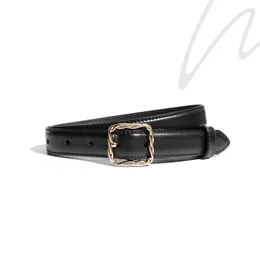 Fashion Wear Leather Belt Women's Decorative Top Layer Cowhide Simple Temperament All-Match Jeans Belt Trend Accessories