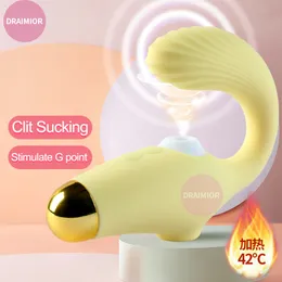 Draimior New sucking vibrador para mulheres língua lamber o estimulador clitoral g ponto poderoso vibração aquecendo adulto sexy brinquedos