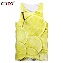 3D Creative lemon Man Tank Top Printed Mens Gothic vest Unisex vest Recommend 220623