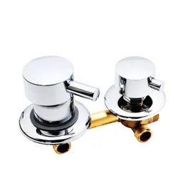 2345 Ways Water Outlet Screw Thread Center Distance 10cm 12.5cm Mixing Brass Bathroom Shower Mixer Faucet Tap Cabin 201105