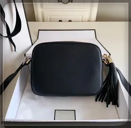 2022 high-quality Women Fashion Bag Famous Brand Designer Shoulder SOHO Bags Ladies Tassel Litchi Profile Messenger 01