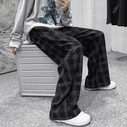 Autunno Pantaloni di Velluto A Coste Degli Uomini di Modo Retro Casual Pantaloni A Quadri Uomo Streetwear Hip Hop Pantaloni Larghi Etero Maschio di Grandi Dimensioni S-5XLT220716