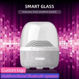 TWS Smart Harman Caton Wireless Bluetooth Högtalare Subwoofer Seven Lights Mobiltelefon Computer Lights Mini Glass Stereo