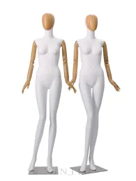 Ny stil träböjbar handmatt vit mannequin fiberglas hela kroppsmodellen anpassad