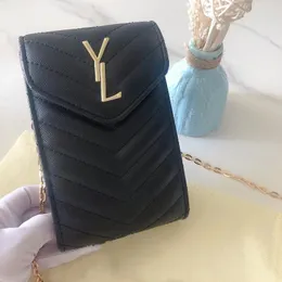 Designer Axel Mobiltelefon Väskor små fyrkantiga Handväskor Clutch Män Kvinnor Sport Fritid Cross body bröstväska gyllene brev Läder Myntväska Dagspaket Handväska