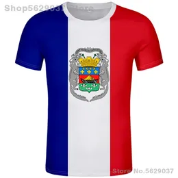 GUIANA FRANCESE maglietta fai da te su misura gratuita nome numero guf t-shirt nazione bandiera gf francese Guyana Guyane stampa po abbigliamento 220702