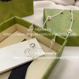 Luksusowy projektant mody list starożytny srebrny naszyjnik netto czerwona para urodziny ślub prezent zaręczynowy