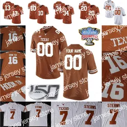 2022 Custom Texas Longhorns Football Jersey 2 Roschon Johnson 6 Devin Duvernay 16 Jake Smith 21 Whittington 7 Caden Sterns 36 Jacoby Jones