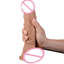 Massaggio Pene realistico Dildo enormi per donne Dildo realistico in silicone morbido Prodotto erotico per adulti Masturbatore Ventosa Dick Sex Toys