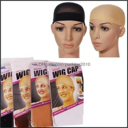 المنسوجات المنسوجات المنزلية الأخرى حديقة LL للجنسين جورب جورب من النايلون شبكة Bald Wig Hair Cap Stockingr Snood Str Dh5rh