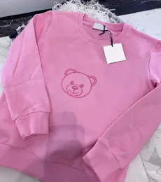 Children Sweatshirts Boys Girls Hoodies Kids Loose Letters Printed Streetwear Hiphop Pullover Tops Children Casual Sweatshirt Baby Clothing Blue Pink