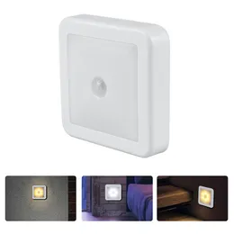 Motion Sensor LED Night Light Battery Power Stair Lights Idea for Kitchen Bedroom Pathway Toilet Home Lighting