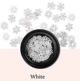 Winter Christmas Snowflake Nail Sequins Gold Metal Glitter Nail Tips Manicure Snow Flower Decoration