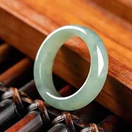 Classic Natural Jade Ring Simple Women Party Wedding Jewelry Gift Rings för 220803