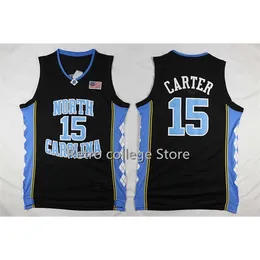 XFLSP Vince Carter # 52 James Worthy # 42 Jerry Stackhouse # 15 North Carolina Tar Heels Basketball Jersey Retro College Jersey Throwback