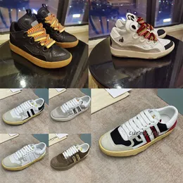 New LAN fashion catwalk casual shoes for men and women flat stitching color low waist hip-hop shoes luxury designer oversized leather VIN breathable sneakers