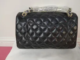 5A Designer-Tasche Top maßgeschneiderte Luxusmarke Channel Handtasche Leder Rindsleder Gold- oder Silberkette Schräge Schulter 2,55 cm schwarz rosa und weiß