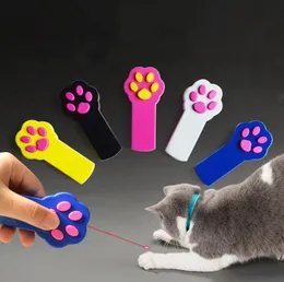 Funny Cat Paw Beam Laser-Toy Interactive Automatic Red Laser Pointer träningsleksak PET-leveranser gör katter glada SN4619