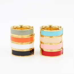 6mm Stainless Steel Classic Enamel Rings For Women Men Lover Original The Ring Jewelry Pulseira Couple Gift Jewelry Making