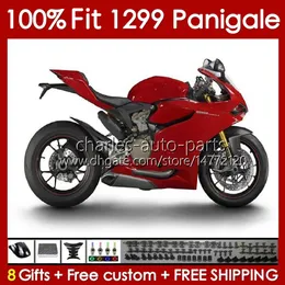 OEM Fairings Zestaw dla Ducati Panigale 959R 1299R 1299S 959 1299 S R 2015 2016 2017 2018 Body 140no.78 959-1299 15-18 959S 15 16 17 18 Wtryska Bodywork Red Blosy