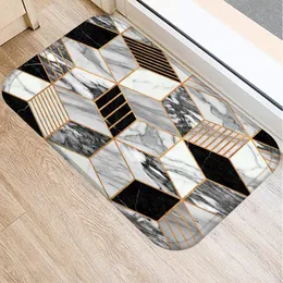 Carpets Striped Marble Diamond Pattern Printed Fashion Corridor Floor Mats House Entrance Furniture Decorations MatsCarpets