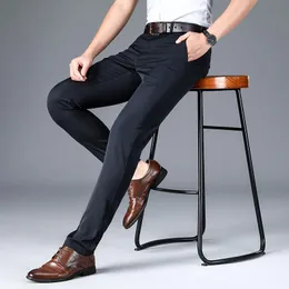 Ternos masculinos Blazers calças de moda masculina 2022 Classic Office Pants for Black Grey Casual Business Work Large Sizemen's
