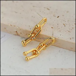 Body Arts Horteshoe Chain Earring Western Style Fashionable Retro Ear Jewelry Women and Girls Drop Delivery 2021 Topcissors DHDMS