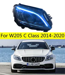 Benz W205 LED信号ヘッドライトのカーライト20 14-2021 C200 C260 C300高ビームヘッドライト