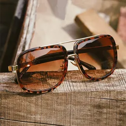 Okulary przeciwsłoneczne moda duże ramy mężczyźni marka projektant Wysoka jakość retro vintage jazda okularami słonecznymi Gafas UV400Sunglassussunglasses