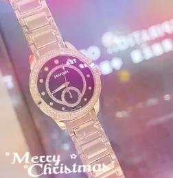 Marca superior abelha feminino diamantes anel relógios 40mm movimento de quartzo feminino relógio de tempo aço inoxidável hardex vidro clássico