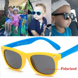 Sunglasses Boy Girls Kids Sun Glasses Children Polarized Lenses Boys Tr90 Silicone Child Mirror Baby EyewearSunglasses