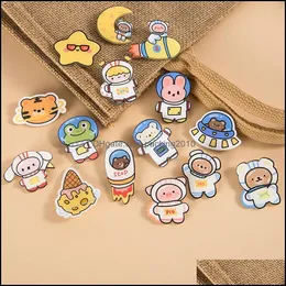 Party Favor Event Supplies Festive Home Garden New Japan And South Korea Cute Cartoon Pin Acrylic Brooch Wholesale Astronaut Badge Pendant