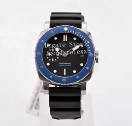 Blue Watches męski zegarek Ceramiczna ramka mężczyzn Automatyczny Cal.9000 Diver 300m Zanurzalny 1209 Sport vs Firenze Rubber Firenze VSF Factory Pam 42 mm Na ręce