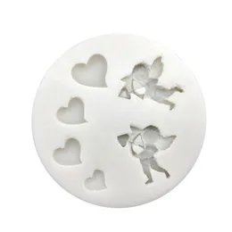 Stampi da forno Amore Cupido Silicone Sugarcraft Stampo Cioccolato Cupcake Strumenti per decorare torte fondenteCottura