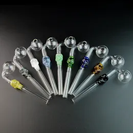 5 Inch Pyrex Glass Oil Burner Pipe Skull Type Oil Burner Pipes Hand Pipe ART Smoking Pipes For Hookah Oil Rigs