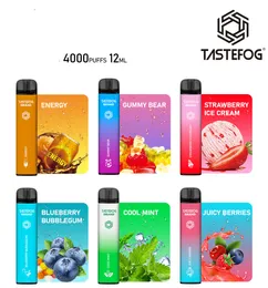 QK Tastefog Newest Rechargeable Battery Disposable Vape Puffbars 4000 Puffs Plus Factory Wholesale