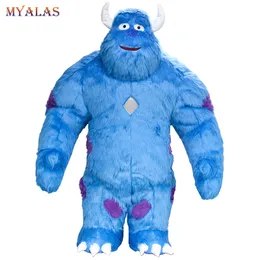 Mascot boneca traje inflável monstro mascote traje para adulto james sullivan personalizar kits mascotte carnaval trajes animal mascotte