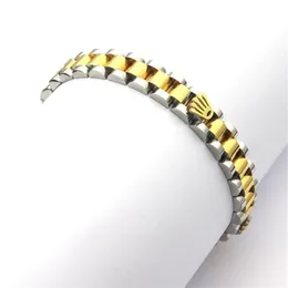 Fashion Black Steel Speedometer Bracelet Crown Man Stainless Bangle Pulseiras Bracelets & Bangles Jewelry 220517
