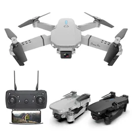 Dron E88 z szerokim kątem HD 4K 1080p podwójna kamera Wysokość trzymaj Wi -Fi RC Składane Quadcopter Dron Prezent