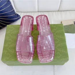Piattaforma di tacco alto pantofole in gomma aperta con punta d'appalto per le pannelli da spiaggia per spiaggia per estate flipflips scarpe da donna pompe da donna