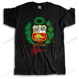 Erkekler Marka T-Shirt Siyah O-Gell Fahsion Tshirt Adam Giyim Erkek Arması Peru Homme Yüksek Kaliteli Tee-Shirt 220620