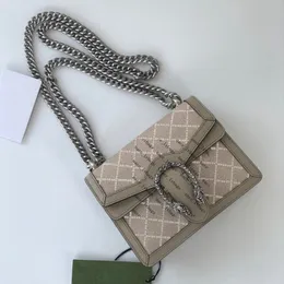 Handväskor Designerväska Kvinna axelkedja Lyxväska för kvinnor Sommar Crossbody Dionysuss Mini Handväska Liten plånbok