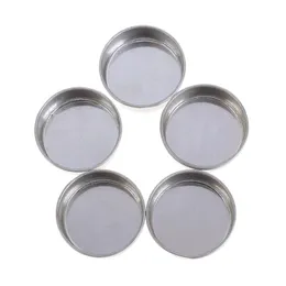 Titulares de vela de alta qualidade 10 PCs vazios Tealight Tins Moldes Jarros recipientes de amostras de cosméticos para DIY MakingCandle