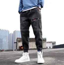 Мужские джинсы мужчины хип -хоп уличная одежда гарема штаны мужчина бегает случайные спортивные штаны корейская лодыжка брюки 2022 Autunm