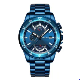 Nibosi męskie zegarki Top marka luksus kwarcowy kalendarz wojskowy Waterproof Waterproof Watch zegarek Relogio Masculino Montre de Luxe G3