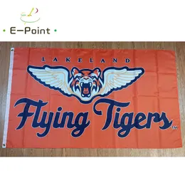 MiLB Lakeland Flying Tigers Flag 3x5ft 90cmx150cm Polyester Banner decoration flying home & garden Festive gifts