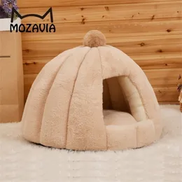 Warm Pet Bed Dog Cat House Middle And Small Size Camas Para Perro Products Closed Cuccia Cane Casinha De Cachorro Y200330